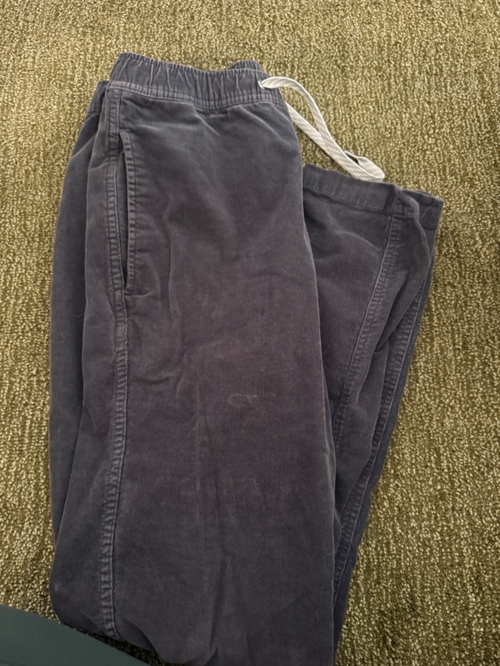 Vuori Men's Optimus Charcoal Corduroy Drawstring Pants